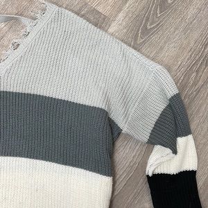 Colorblock Knit Sweater
